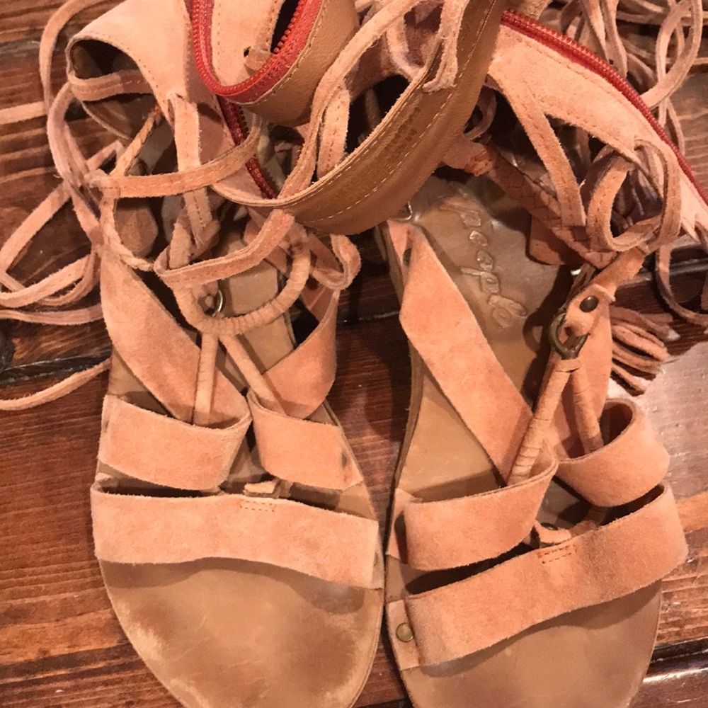 Free People lace-up sandals